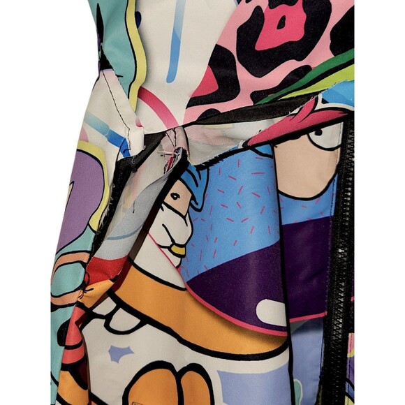 Members Only x Nickelodeon Rugrats Ren and Stimpy Hooded Windbreaker **FLAWS  S - Picture 8 of 8